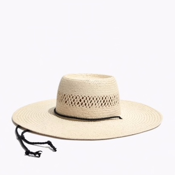 Madewell Accessories - Madewell Stampede Strap Straw Hat NWT S/M
